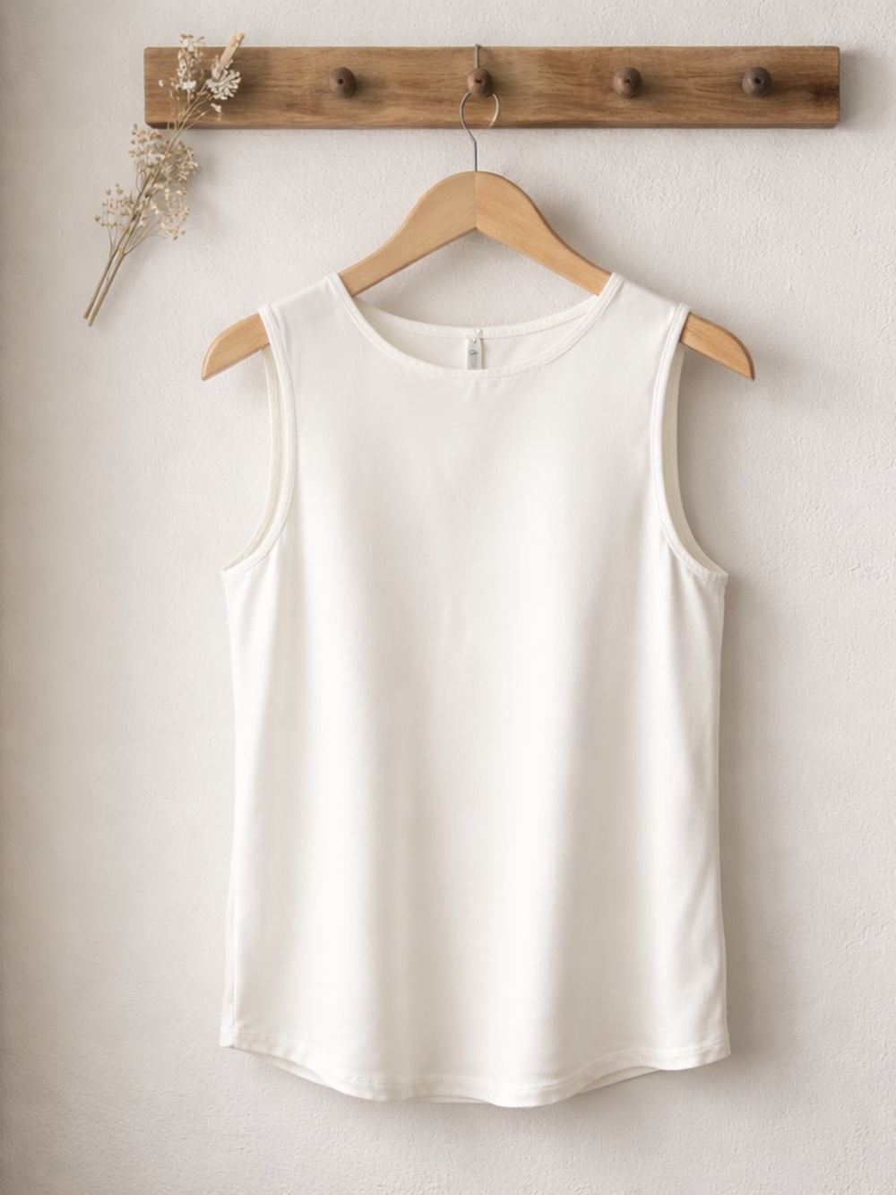 LK Bennett Cream Sleeveless Crewneck Tank